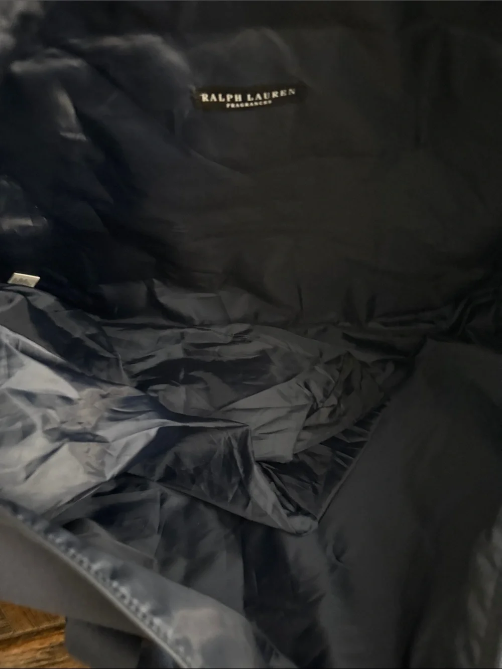 Polo Ralph Lauren Navy Blue Canvas Embroidered POLO Duffel Bag